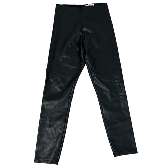 Abercrombie & Fitch Pants - ABERCROMBIE & FITCH‎ Faux Leather Black Leggings size 4 Date Night Party Work